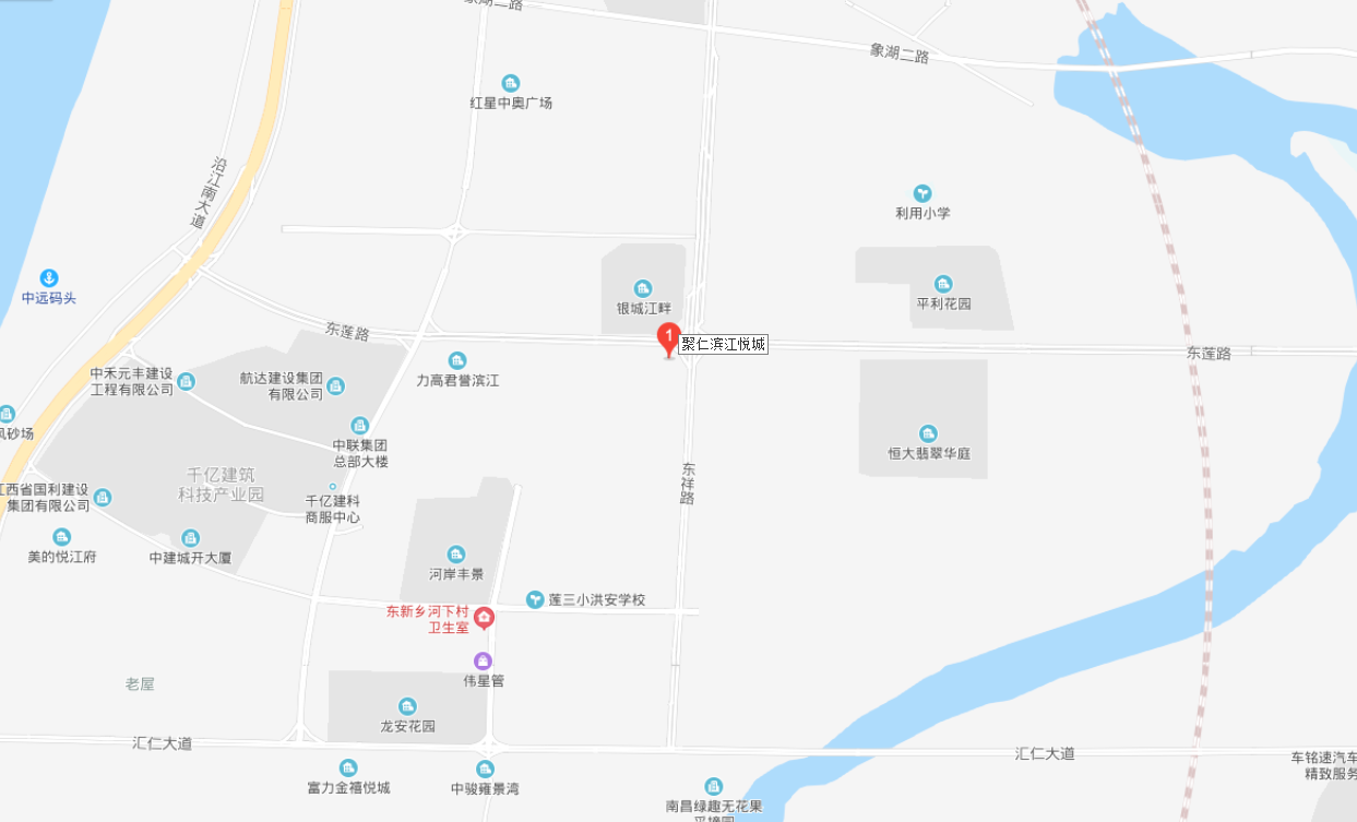 聚仁滨江悦城电子交通图